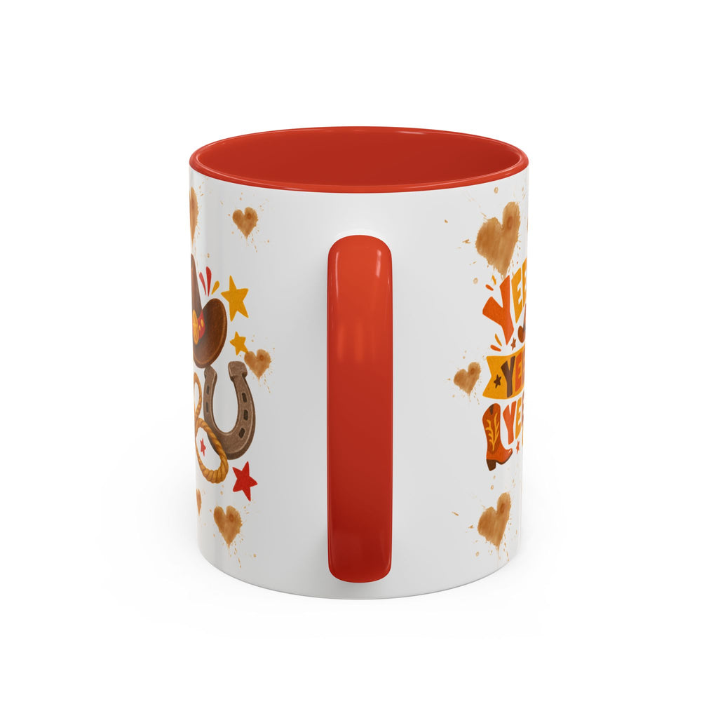 Cowgirl Pony Mug | Cute Western Horse Coffee Cup, Accent Black Handle