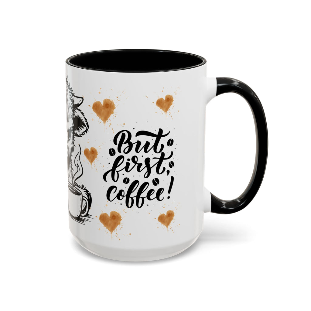 Grumpy Baby Bison But First Coffee mug | Accent Coffee Mug 11oz/15oz