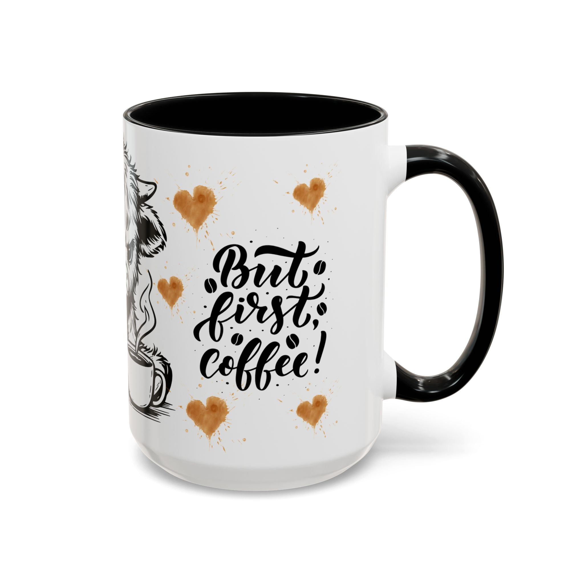 Grumpy Baby Bison But First Coffee mug | Accent Coffee Mug 11oz/15oz