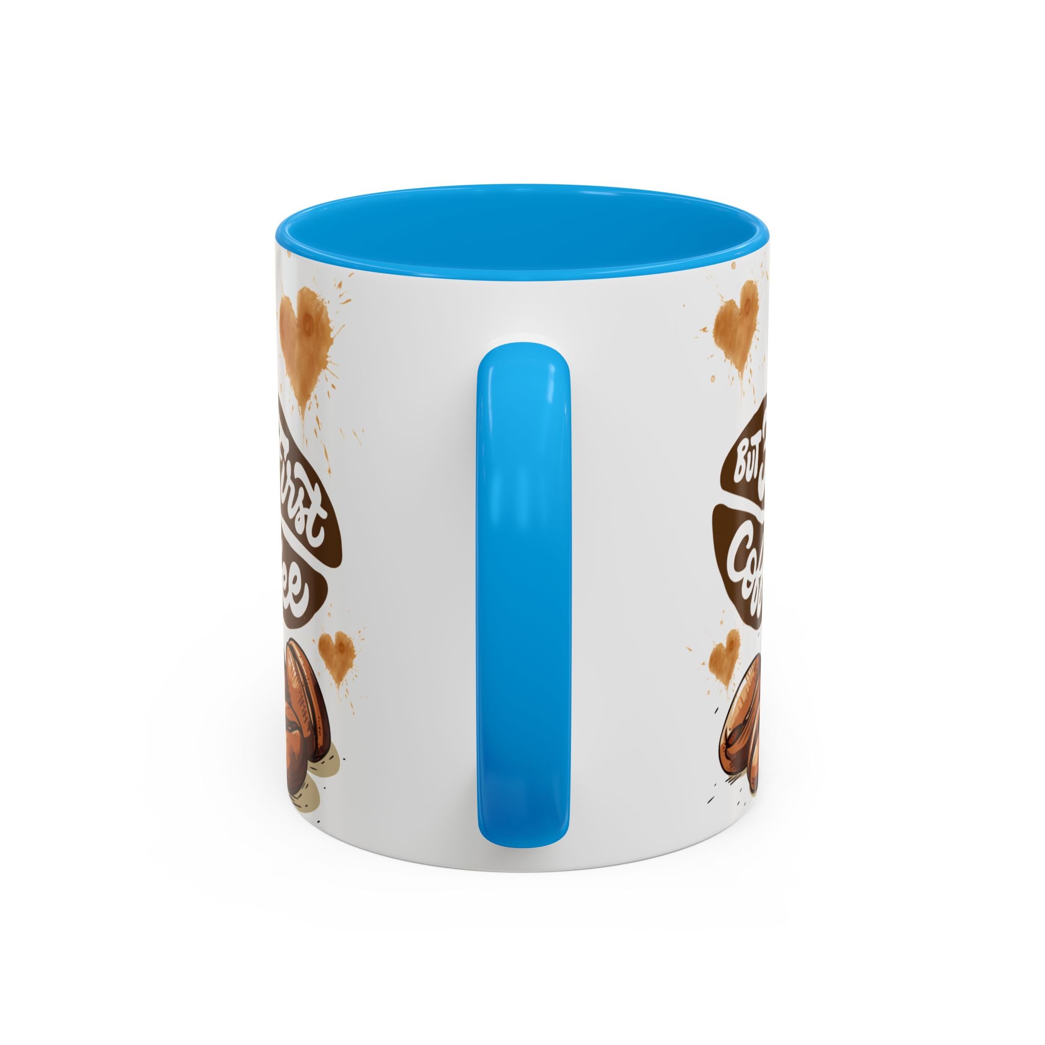 Cute Highland Cow Coffee Mug — "But First Coffee" Colorful Ceramic Mug (11oz/15oz)