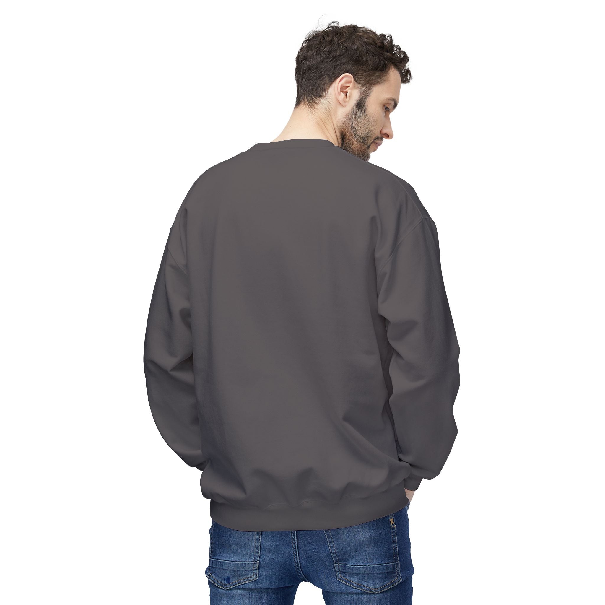 90s Grime Crewneck Sweatshirt — Retro Distorted Logo Pullover