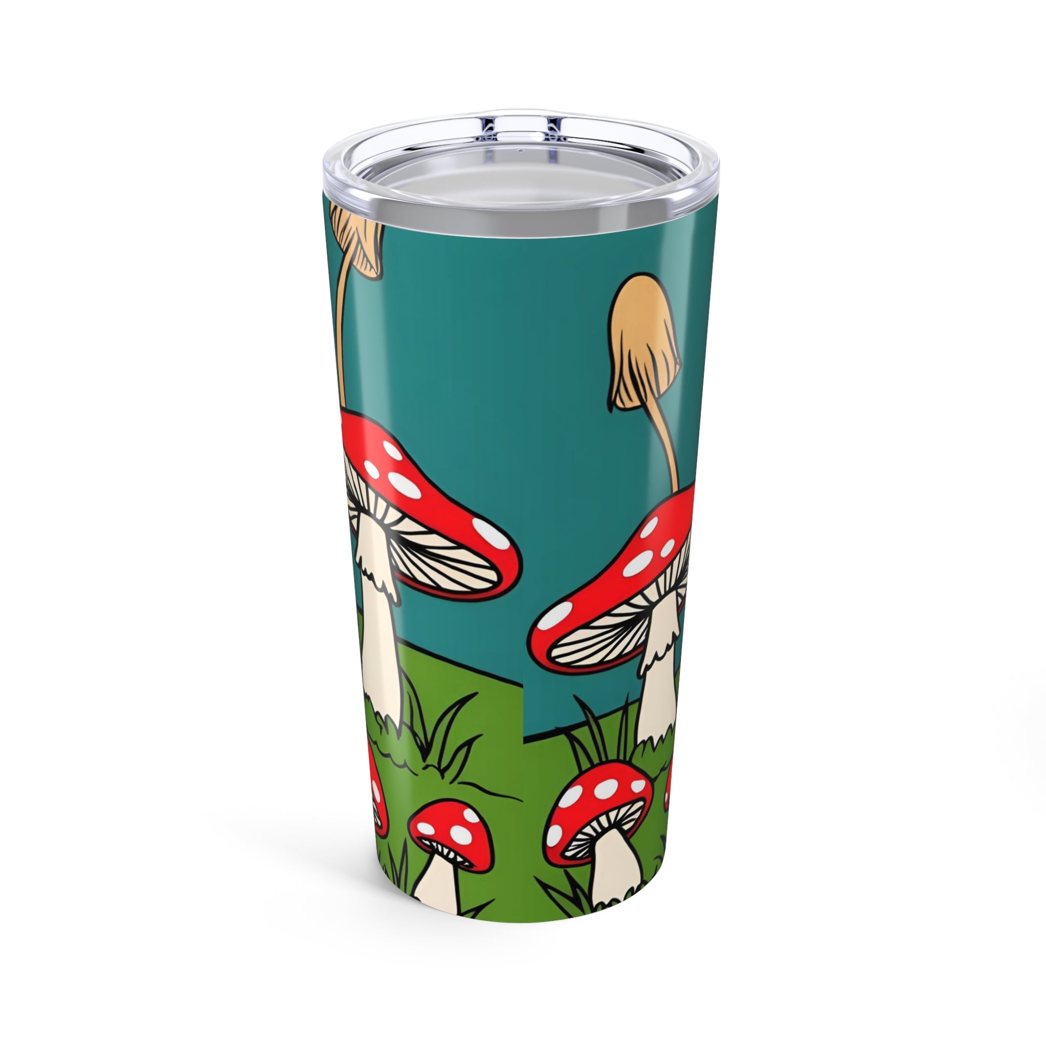 Travel Mug  Red Toadstool Tumbler Mushroom Forest 20oz
