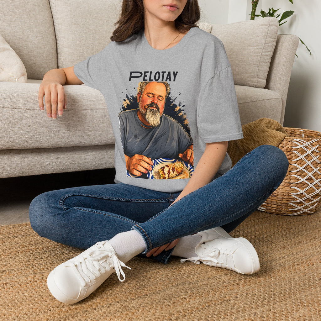 Pelotay Portrait T‑Shirt — Relaxed Bearded Man Graphic Tee