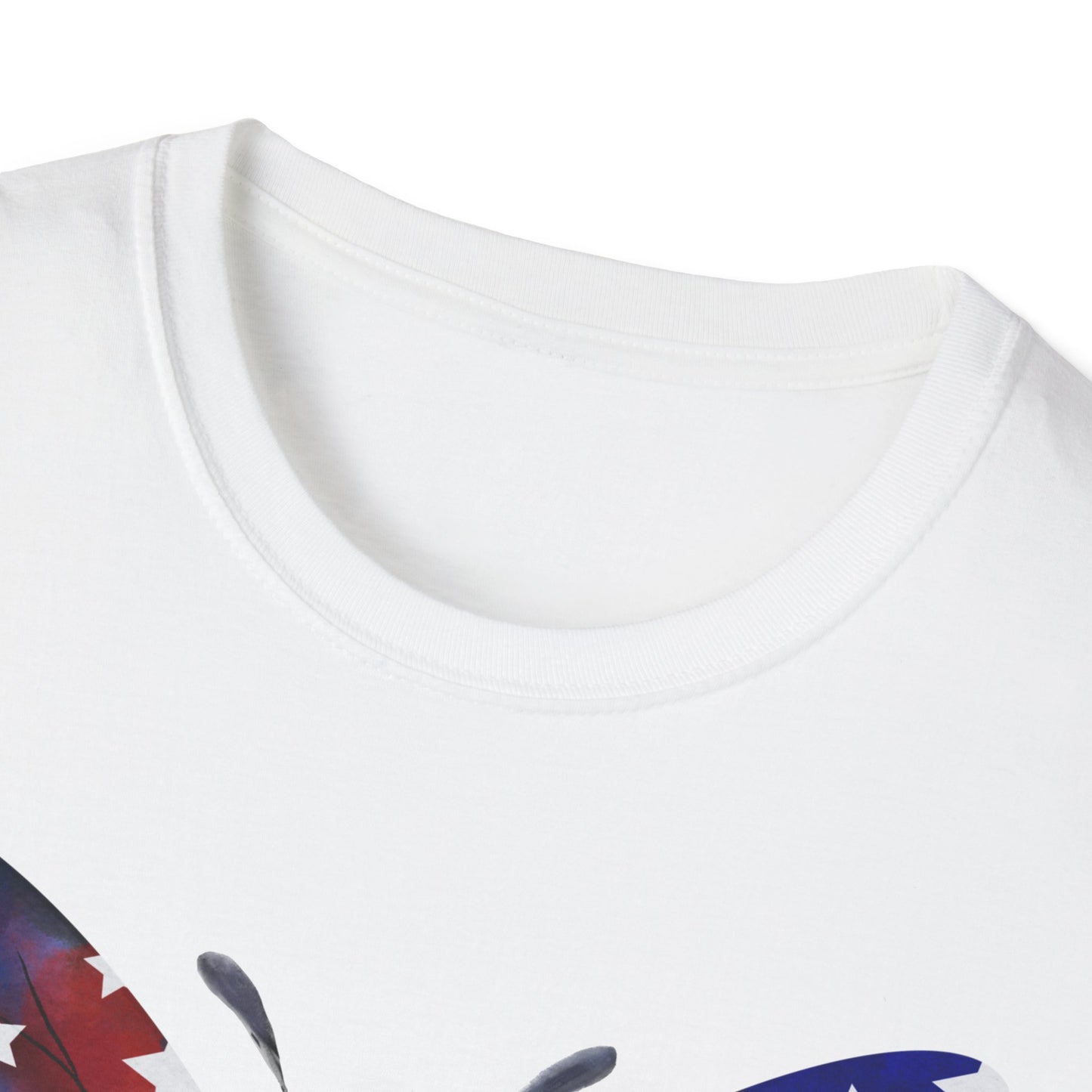 Unite Comfort and Patriotism with this Butterfly Flag Soft Style T-Shirt