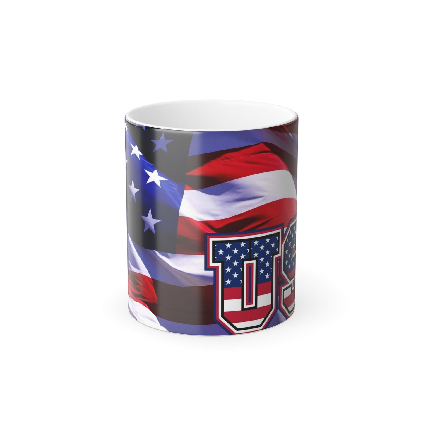 Show Your American Pride: Featuring the Stars and Stripes Color Morphing Mug, 11oz