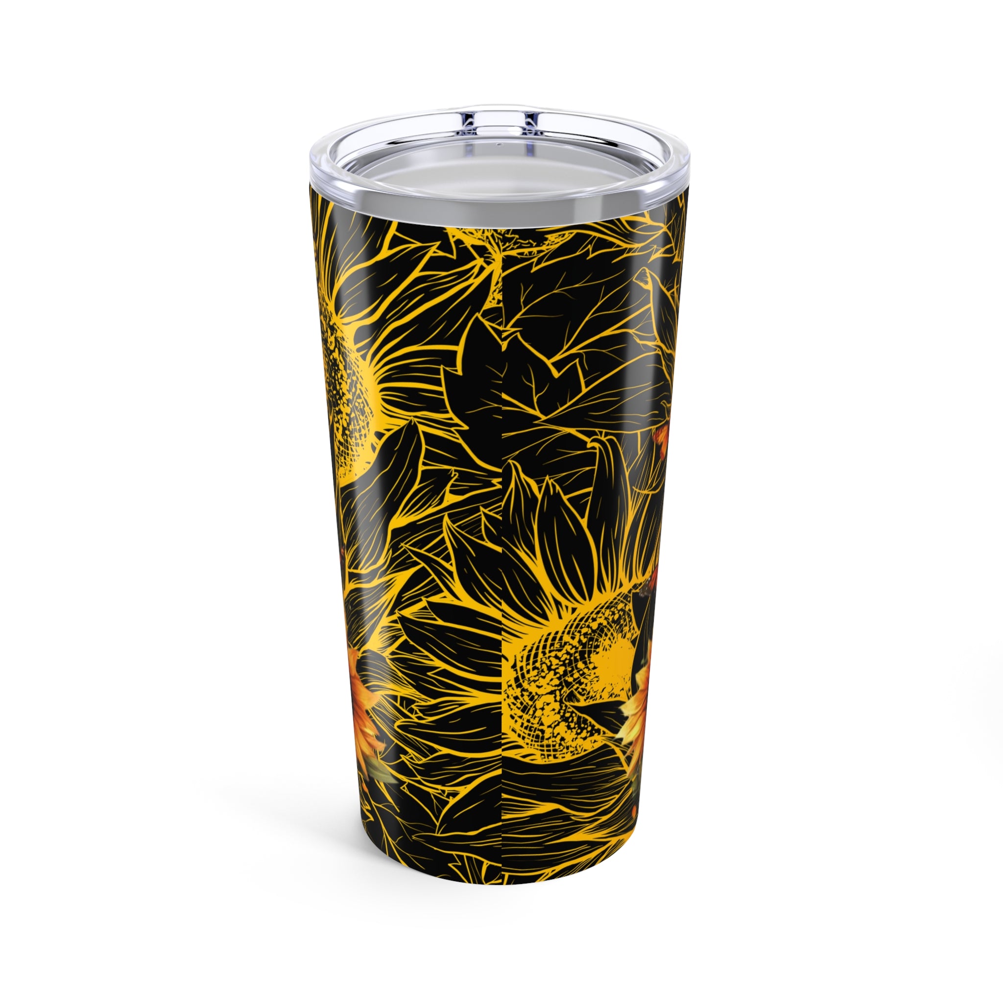Highland Cow Tumbler 20oz Sunflower Insulated Stainless Travel Cup