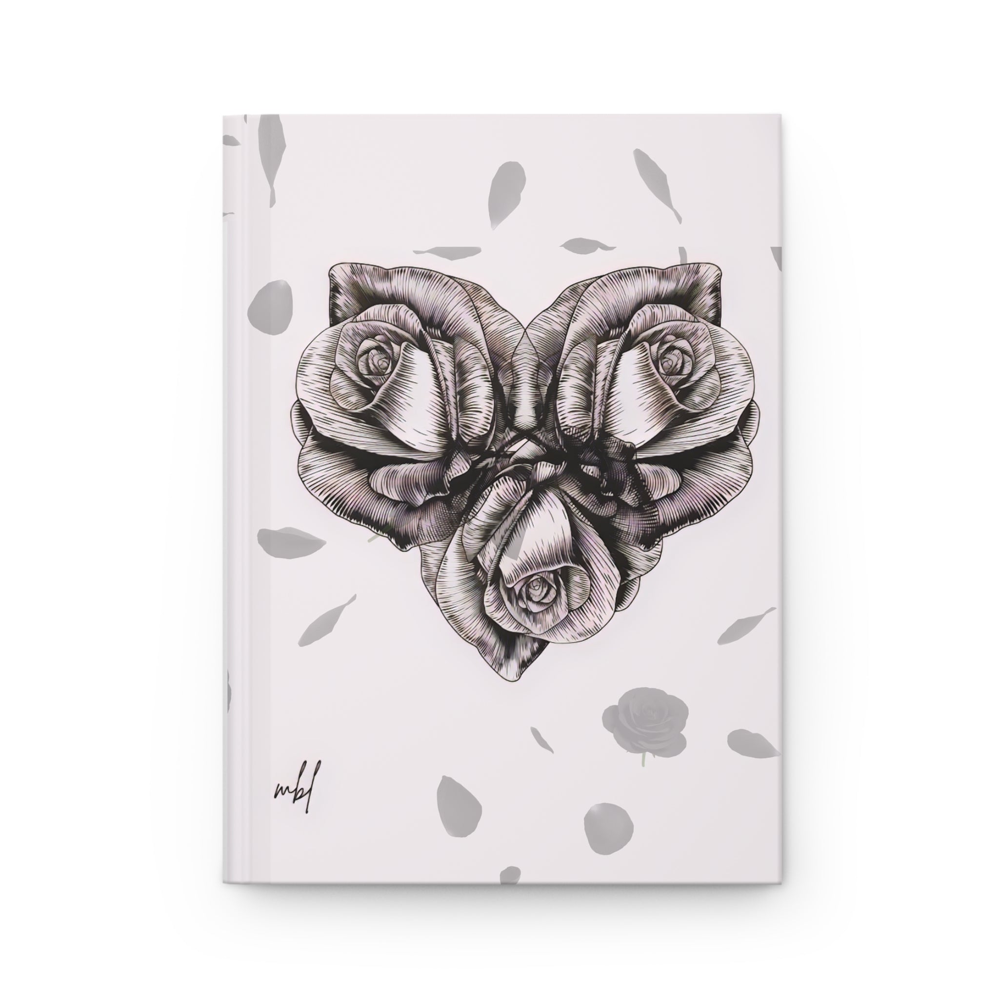 Inspirational Rose Hardcover Journal - Daily Reflection & Goal Setting