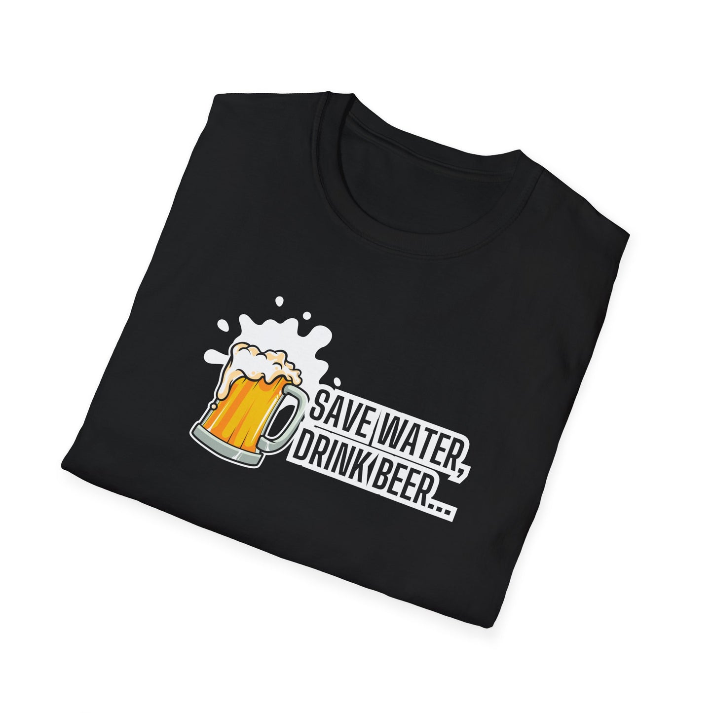 Beer Graphic T-Shirt — “Save Water, Drink Beer” Funny Brewery Shirt