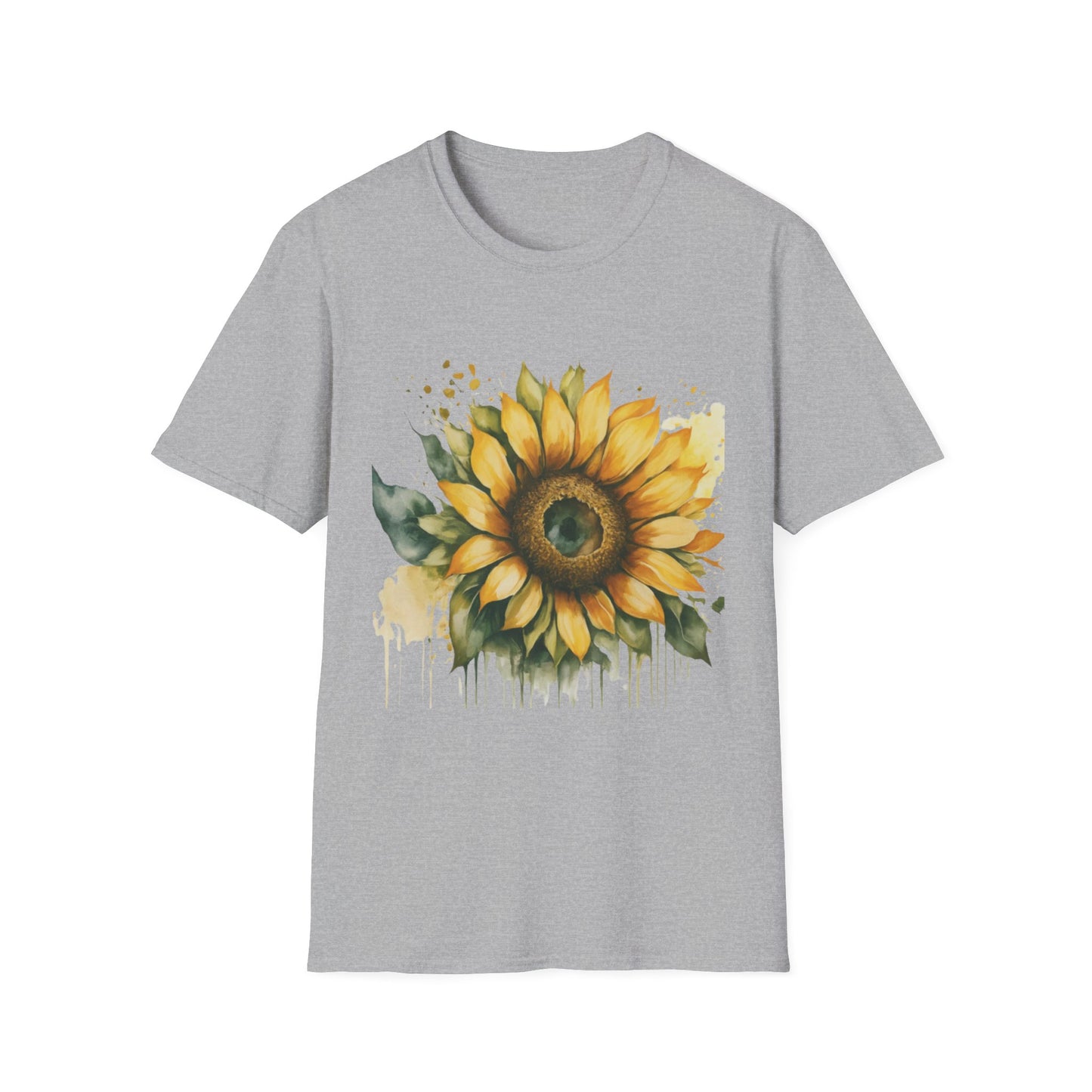 Sunflower Unisex Softstyle T-Shirt | Floral Tee for Nature Lovers, Gift for Birthdays, Summer Parties, Garden Events, Eco-Friendly Fashion