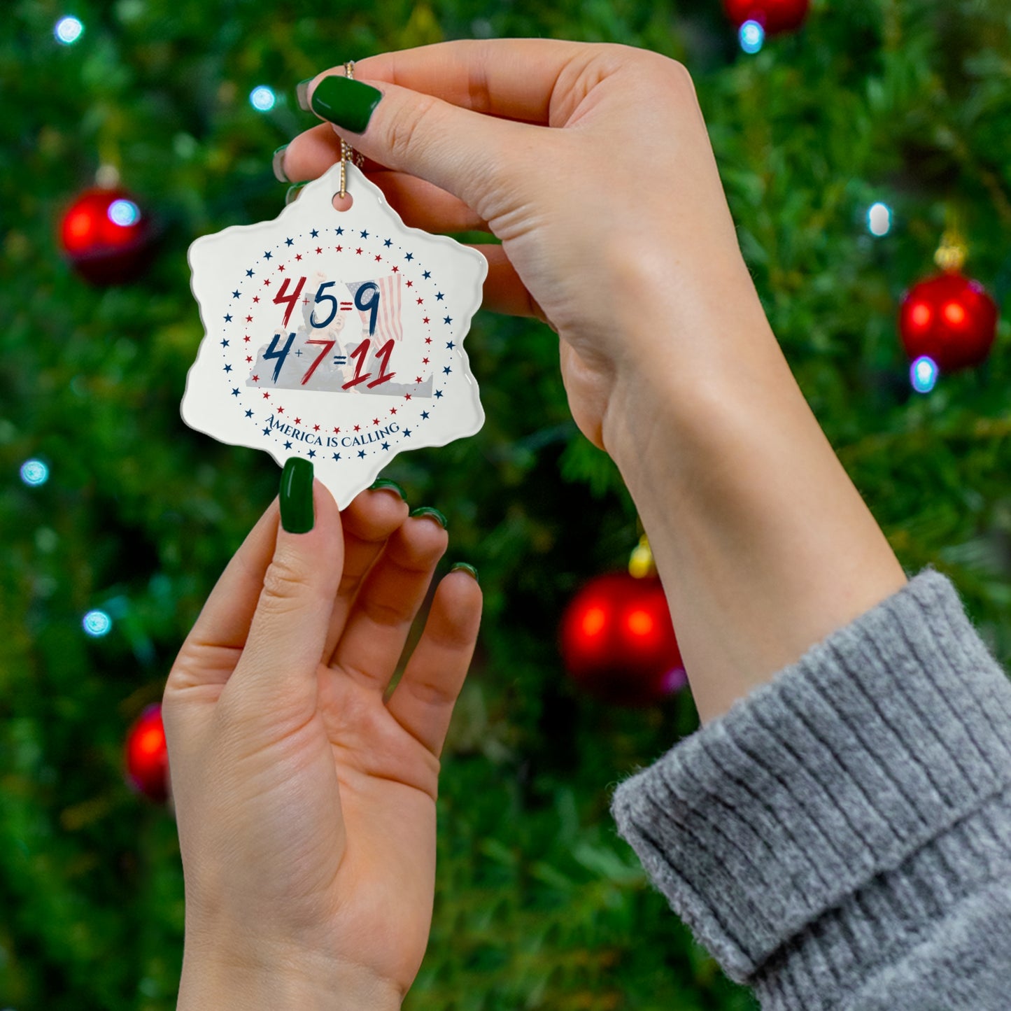 Ceramic Ornament, 4 Shapes