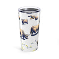Insulated Travel Cup Highland Cow with Scottish Cattle Pattern 20oz Tumbler