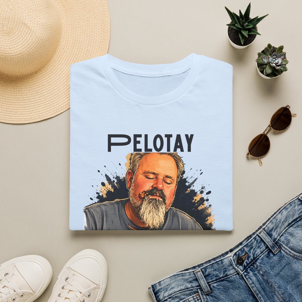 Pelotay Portrait T‑Shirt — Relaxed Bearded Man Graphic Tee