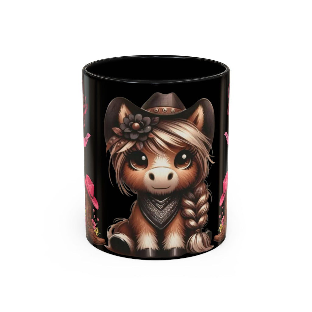 Cowgirl Coffee Mug — Howdy Pink Western Accent Mug (11/15oz)