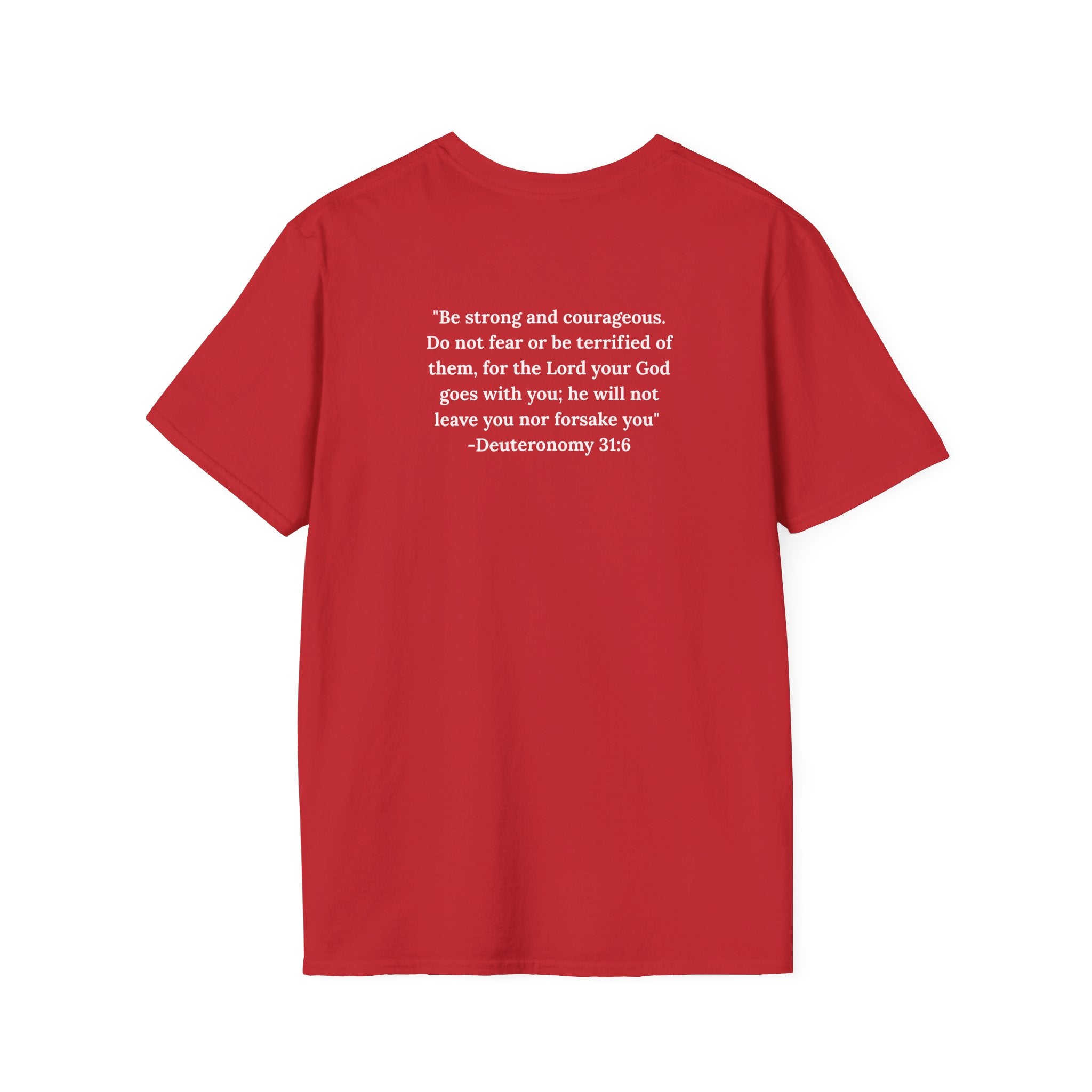 Courage Inspirational T-Shirt, Unisex Motivational Tee, Faith-Based Apparel, Gift for Friends, Encouragement Wear