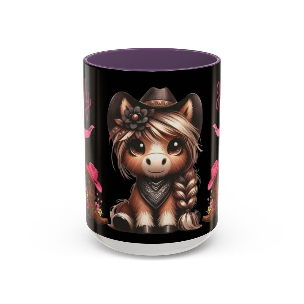 Cowgirl Coffee Mug — Howdy Pink Western Accent Mug (11/15oz)