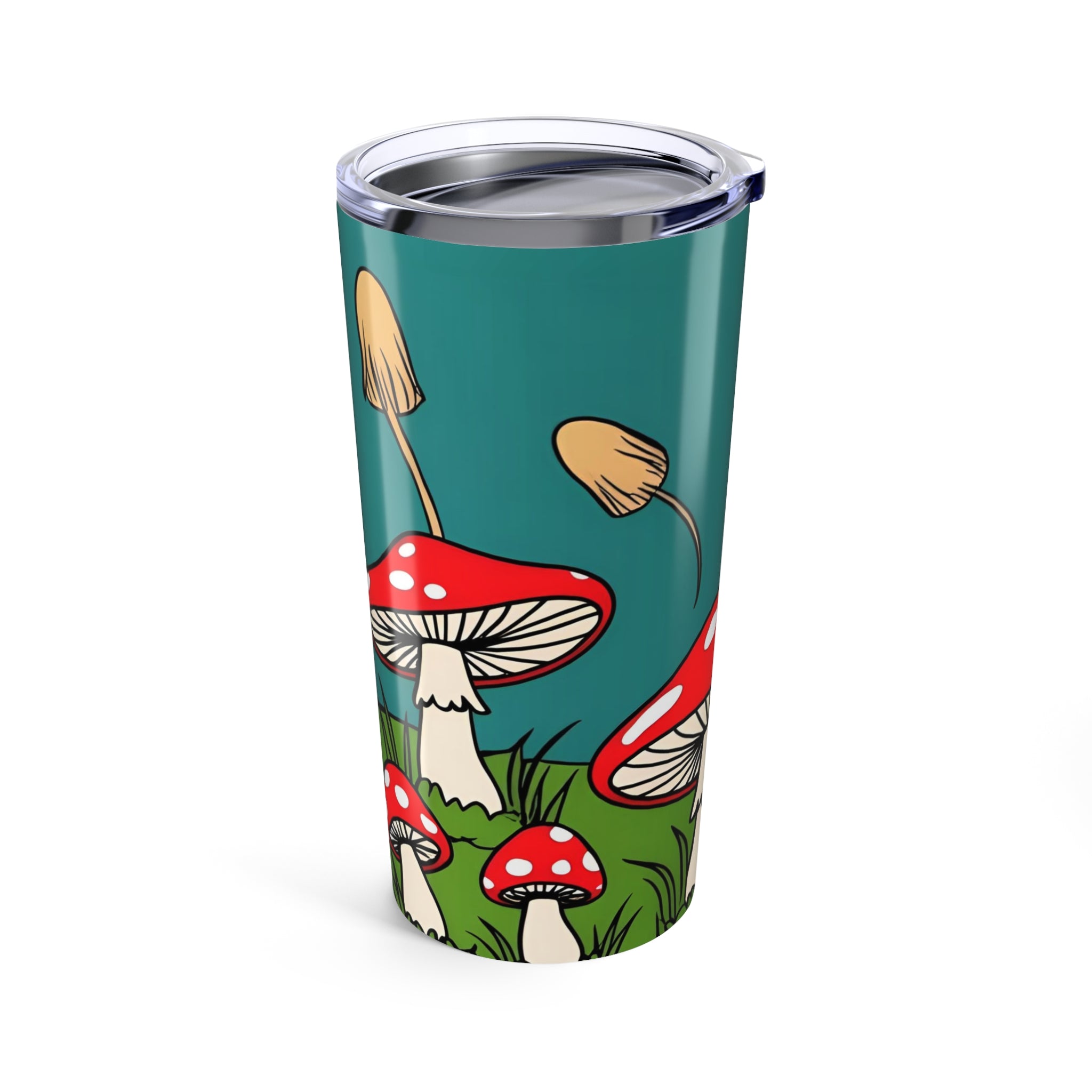 Travel Mug  Red Toadstool Tumbler Mushroom Forest 20oz