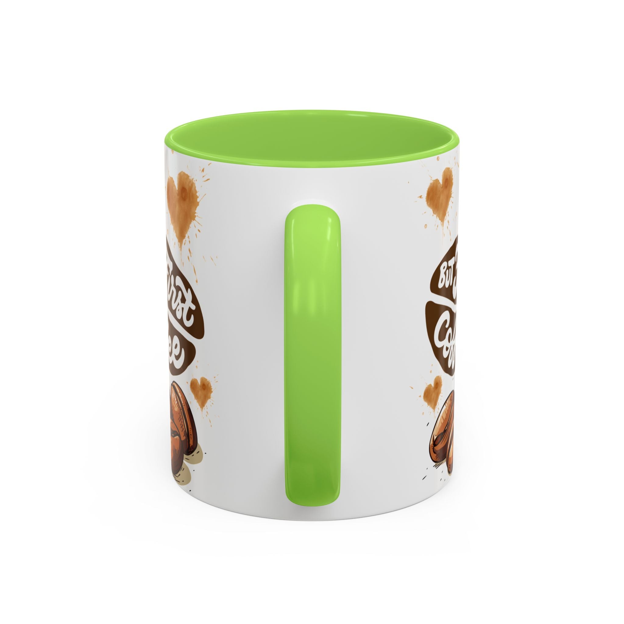 Cute Highland Cow Coffee Mug — "But First Coffee" Colorful Ceramic Mug (11oz/15oz)