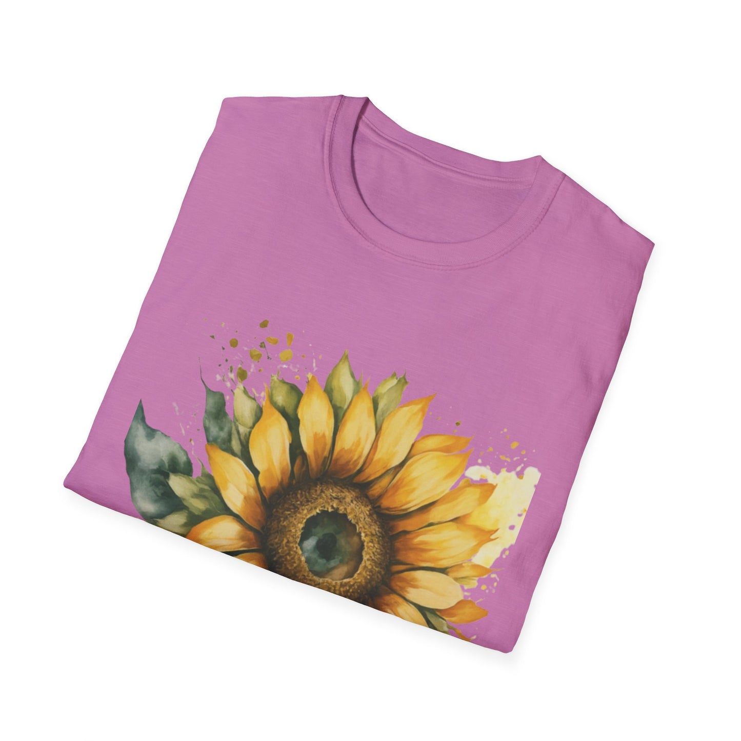 Sunflower Unisex Softstyle T-Shirt | Floral Tee for Nature Lovers, Gift for Birthdays, Summer Parties, Garden Events, Eco-Friendly Fashion