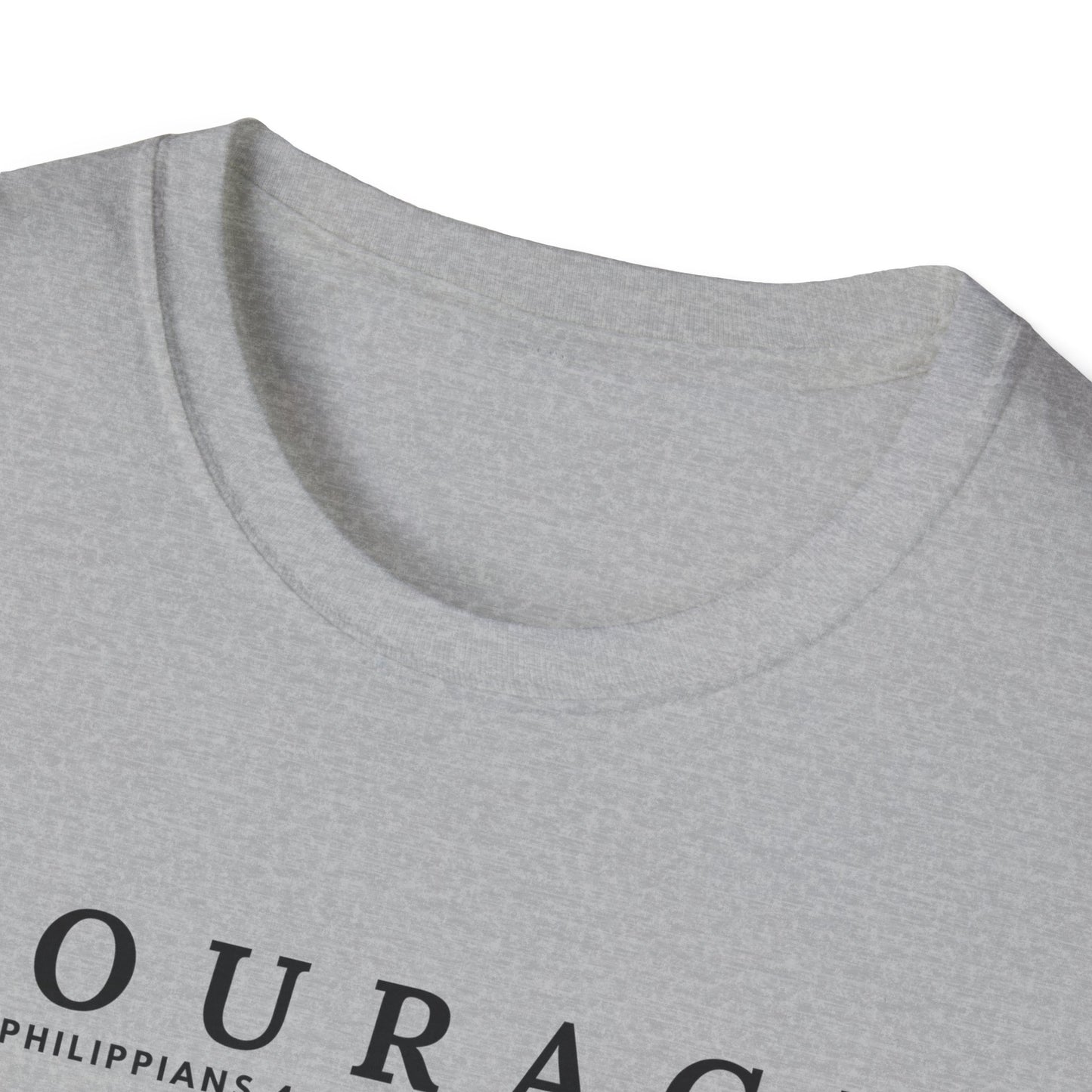 Courage Inspirational Unisex T-Shirt | Motivational Tee, Gift for Her, Gift for Him, Everyday Wear, Positive Message Shirt