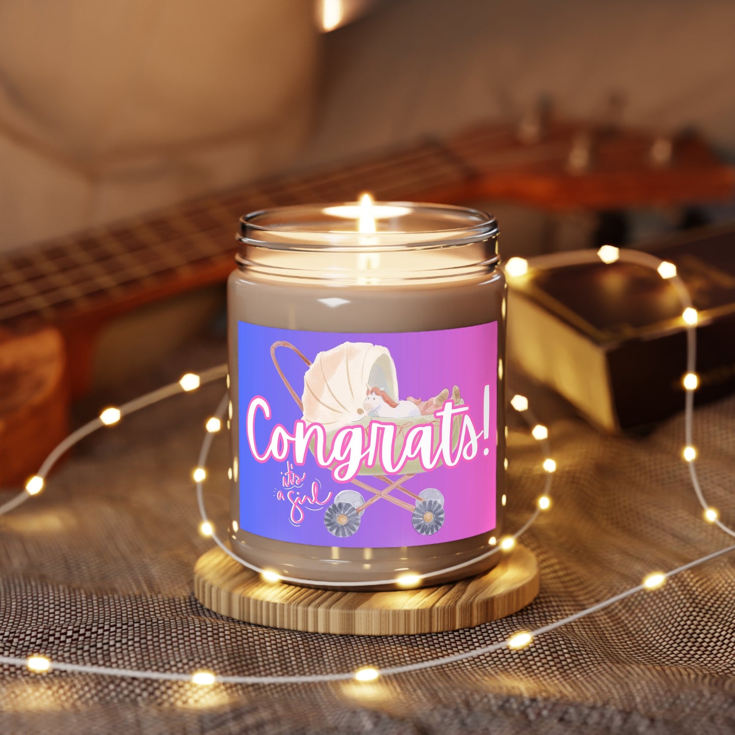 Celebrate a Little Princess with "Welcome to the World" Scented Candles, 9oz