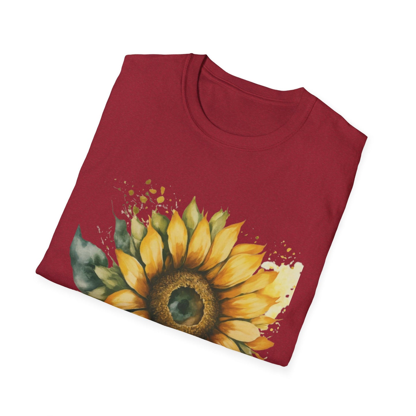 Sunflower Unisex Softstyle T-Shirt | Floral Tee for Nature Lovers, Gift for Birthdays, Summer Parties, Garden Events, Eco-Friendly Fashion