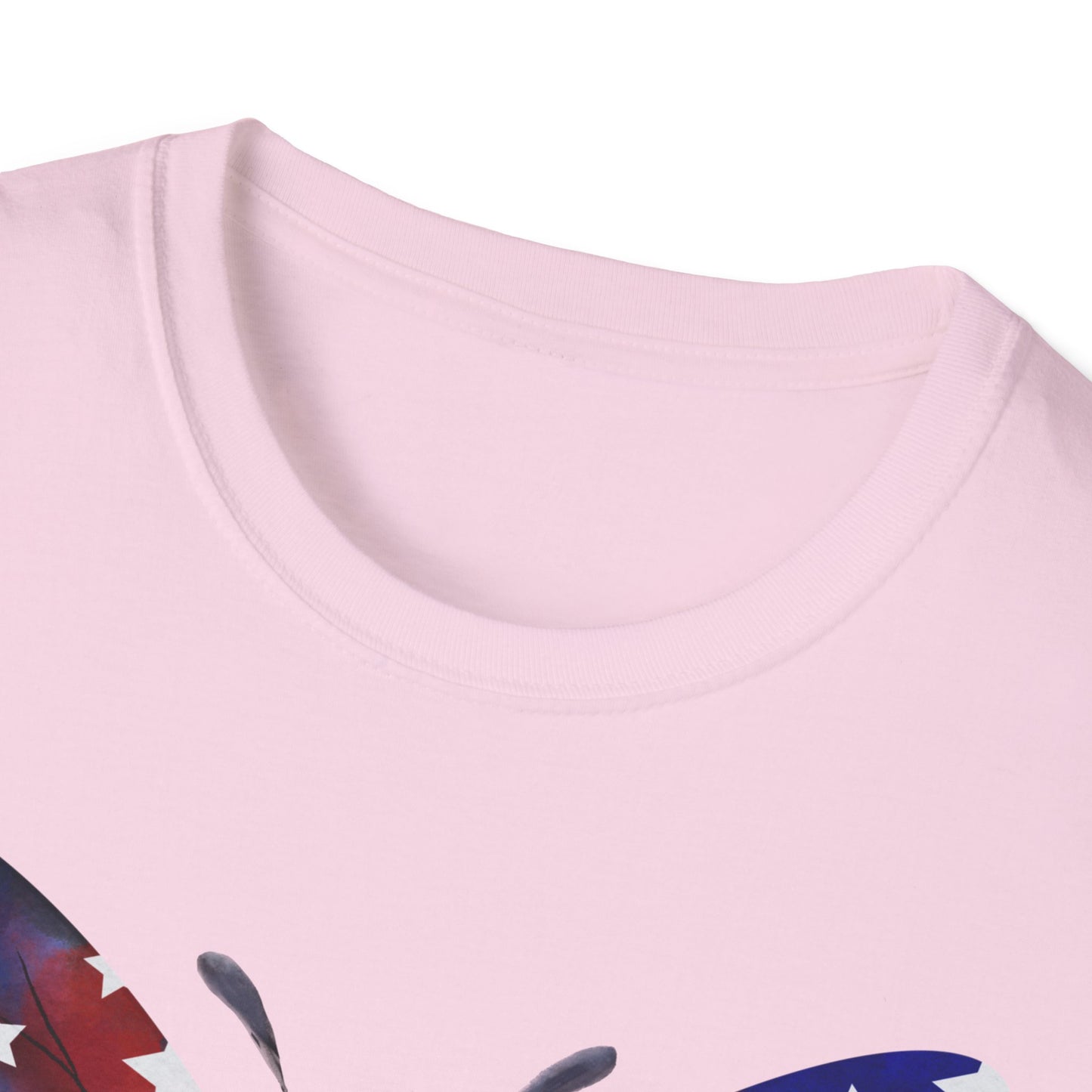 Unite Comfort and Patriotism with this Butterfly Flag Soft Style T-Shirt