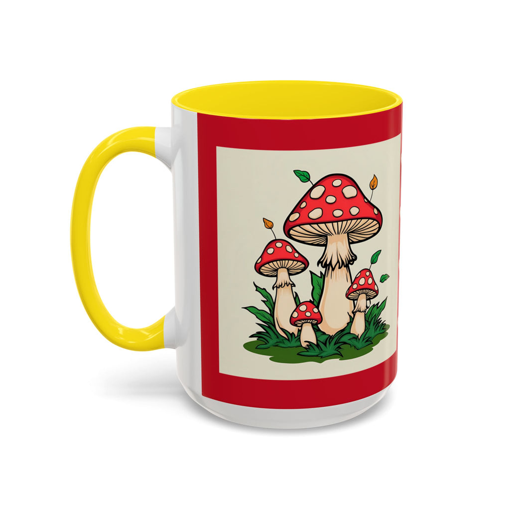 Mushroom Coffee Mug Accent Toadstool Design