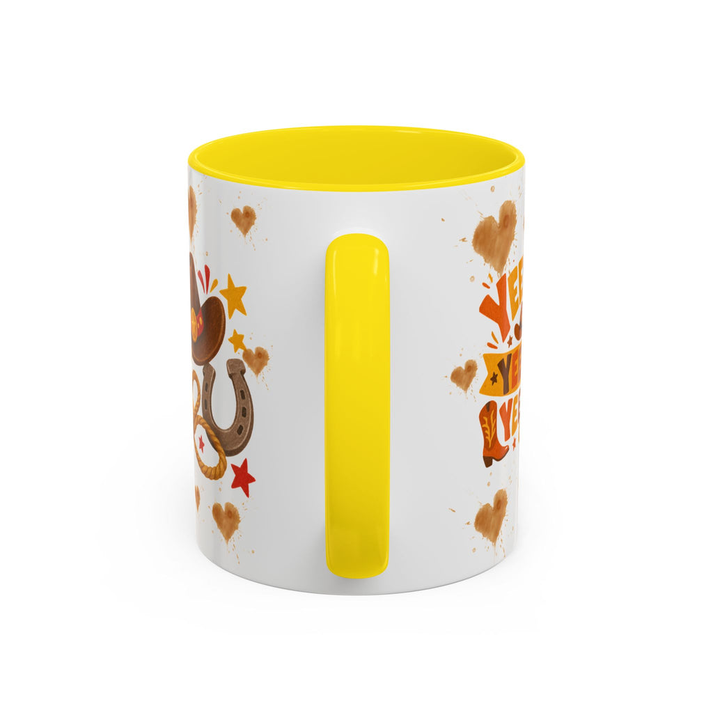 Cowgirl Pony Mug | Cute Western Horse Coffee Cup, Accent Black Handle