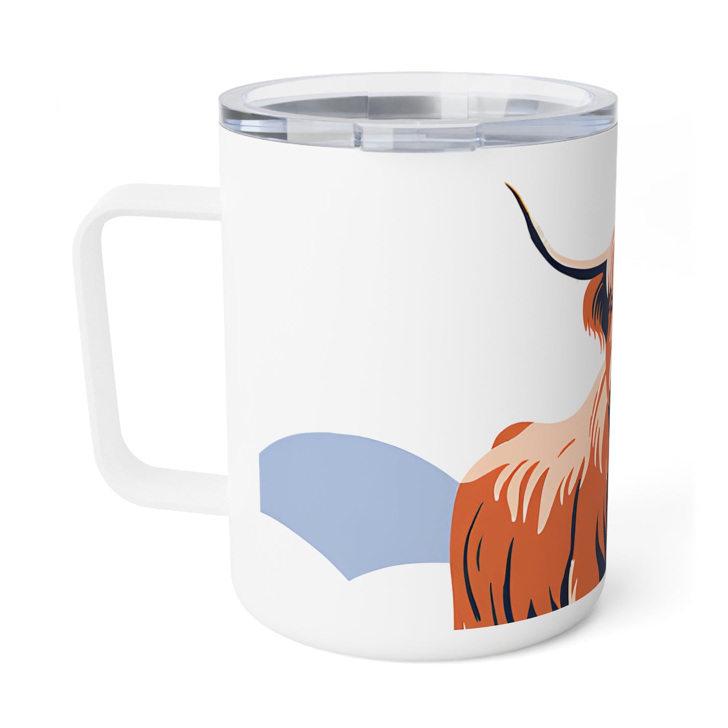 Highland Cow Illustration Insulated Mug | 10oz