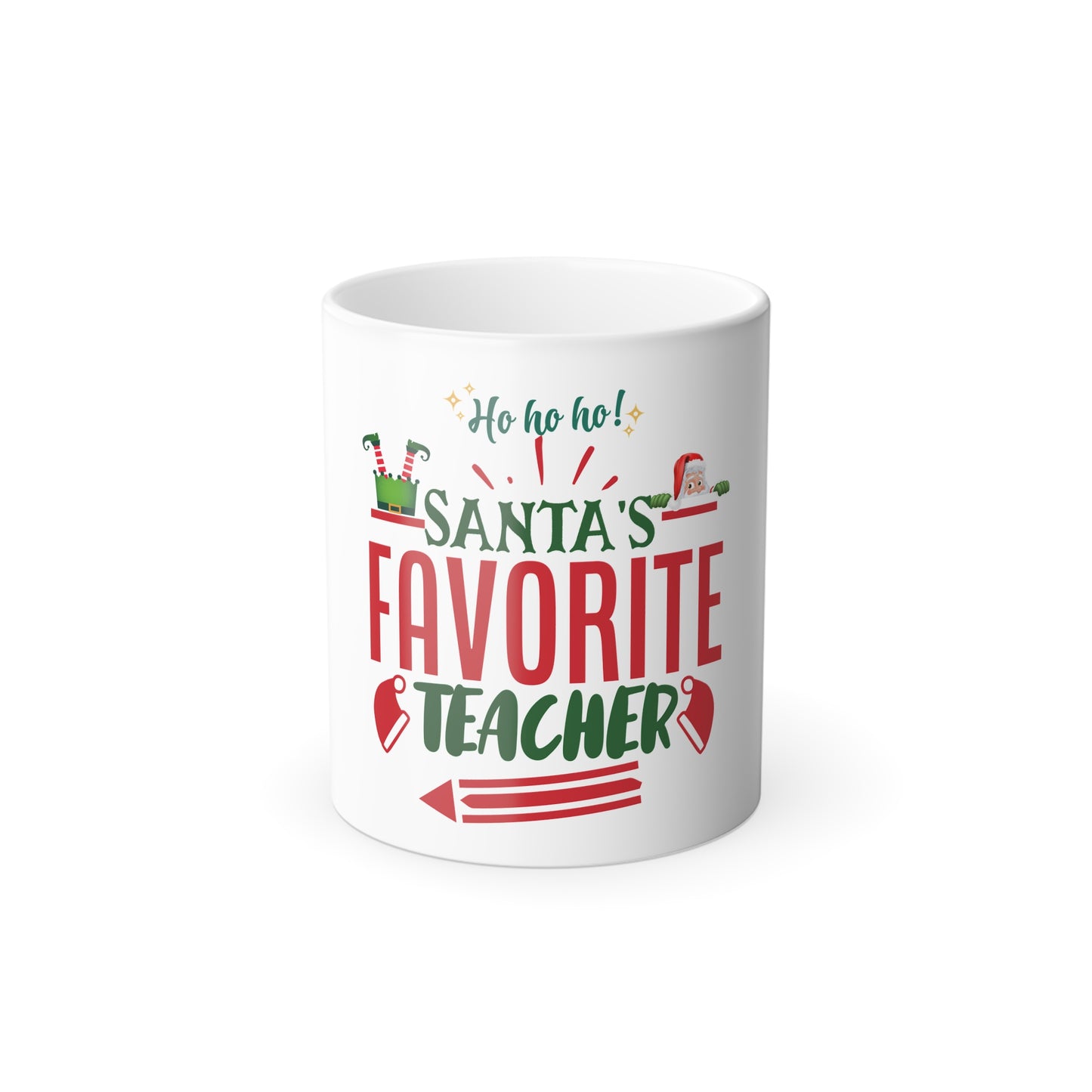 Christmas Gift for "Favorite" Teacher Color Morphing Mug, 11oz