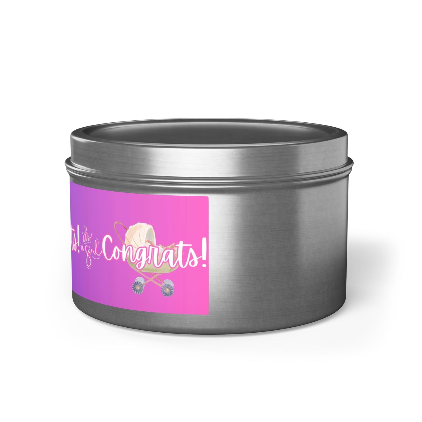 "Welcome to the World" - A Collection of Girl Baby Candles! Tin Candles