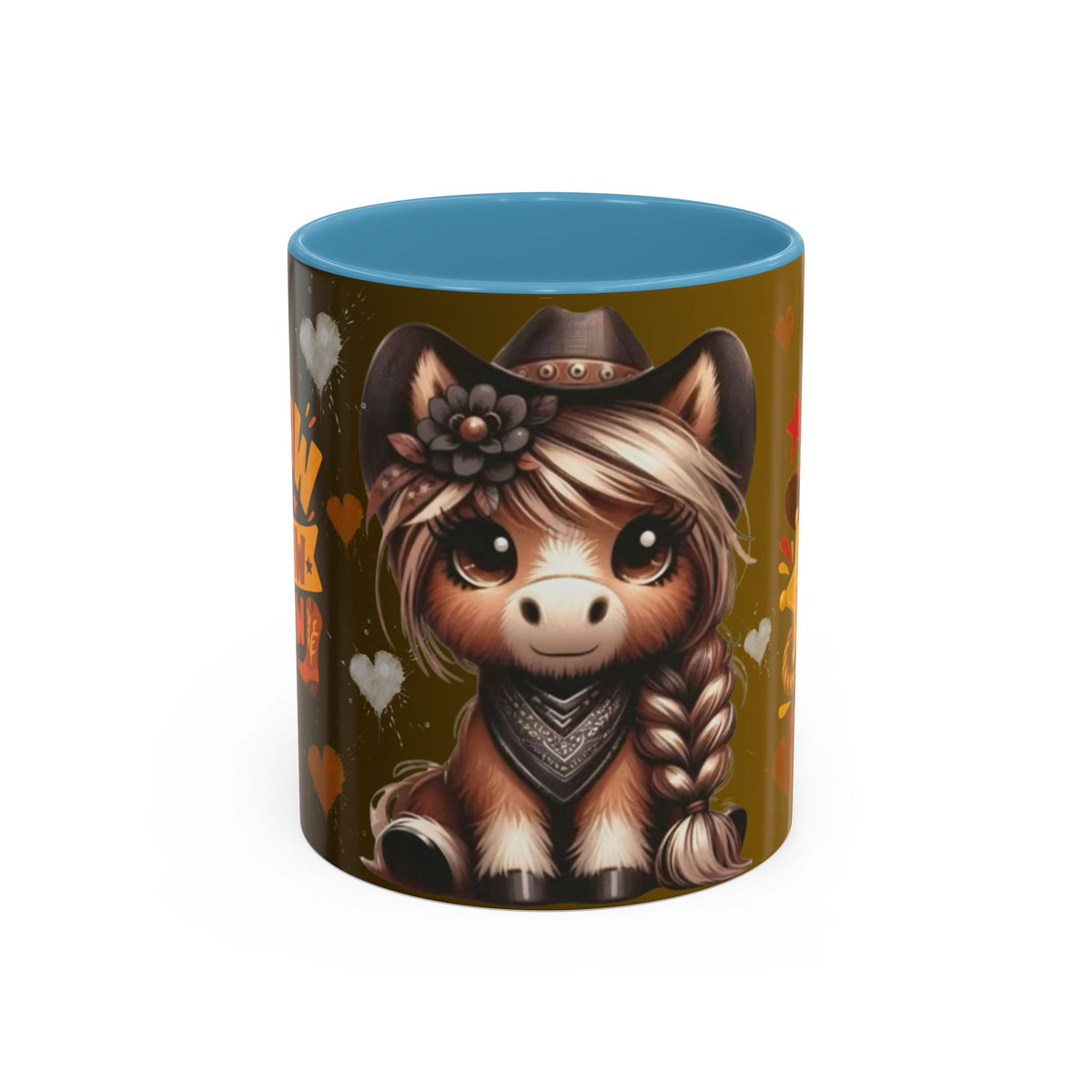 Cowgirl Pony Mug | Accent Coffee Mug 11oz 15oz, Western Cute Horse Design