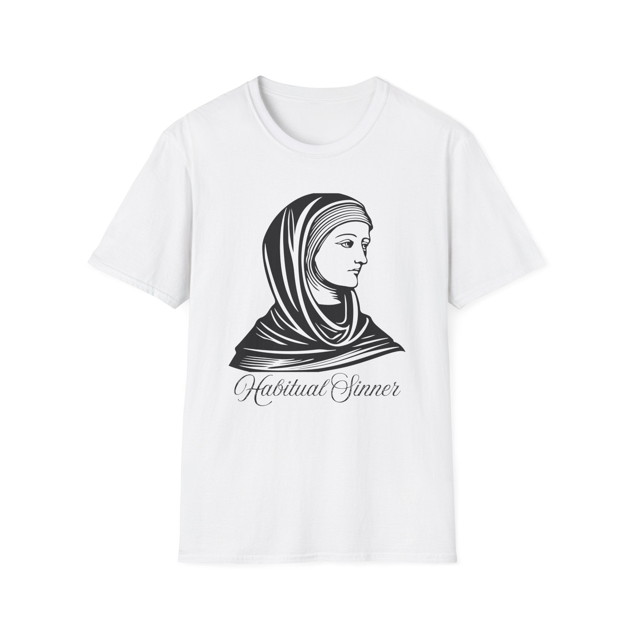 Habitual Sinner Unisex Softstyle T-Shirt, Graphic Tee for Unique Style, Casual Wear, Gift for Creative Souls, Conversation Starter
