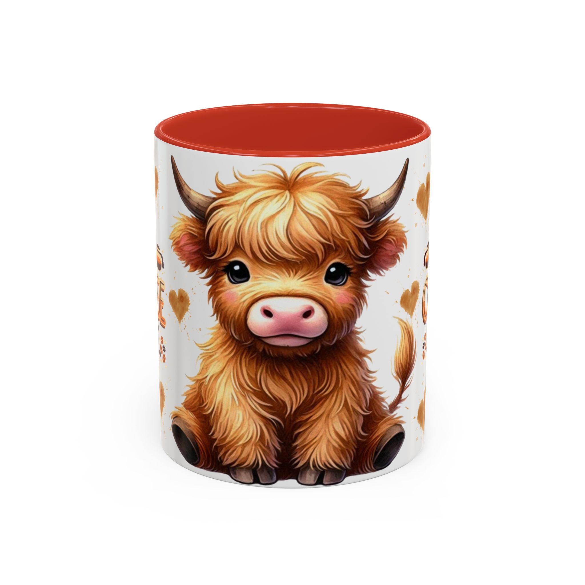 Cute Highland Cow It's Coffee Time Mug | Accent Coffee Mug