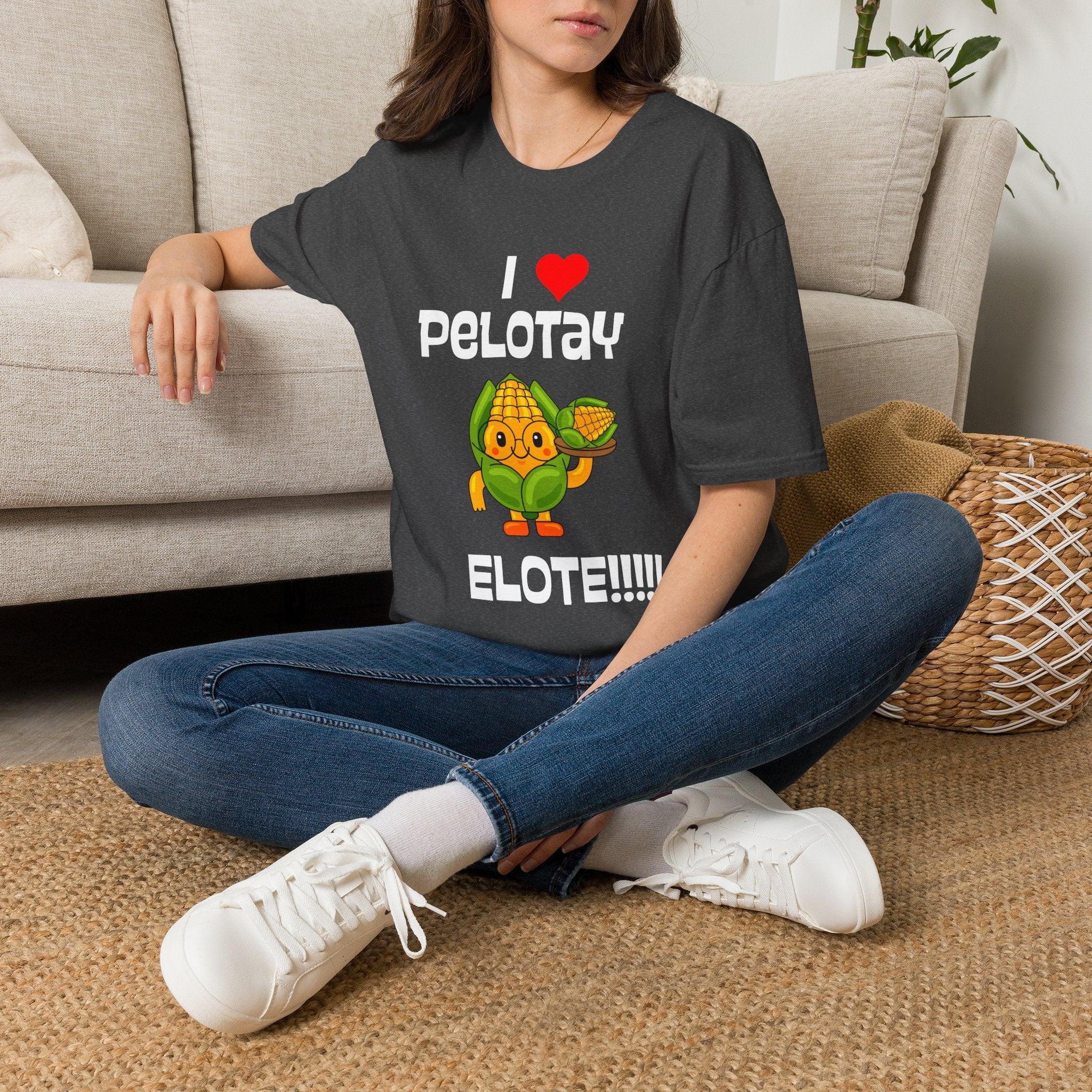 Graphic Tee TShirt - I  Pelotay Elote T-Shirt Cute Corn Street Food Shirt