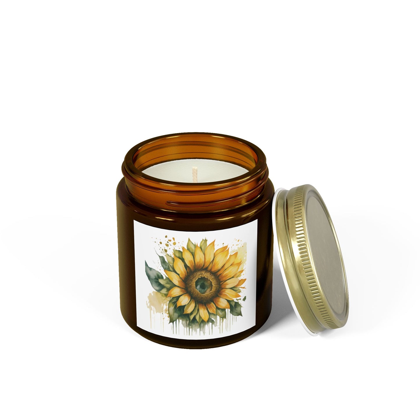 Sunflower Scented Candles - Relaxing Aromatherapy, Home Decor Gift, Coconut Apricot Wax, Perfect for Any Occasion, Eco-Friendly