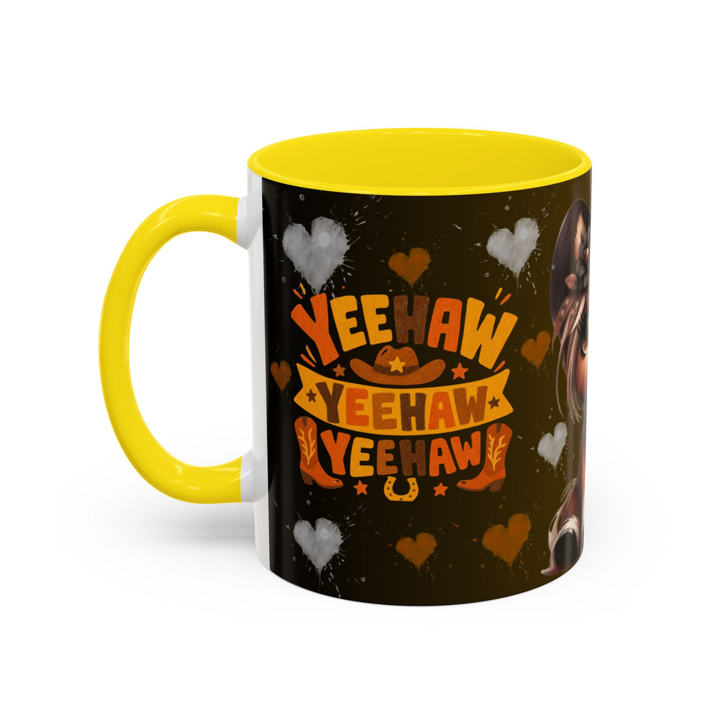 Cowgirl Pony Mug | Accent Coffee Mug 11oz 15oz, Western Cute Horse Design