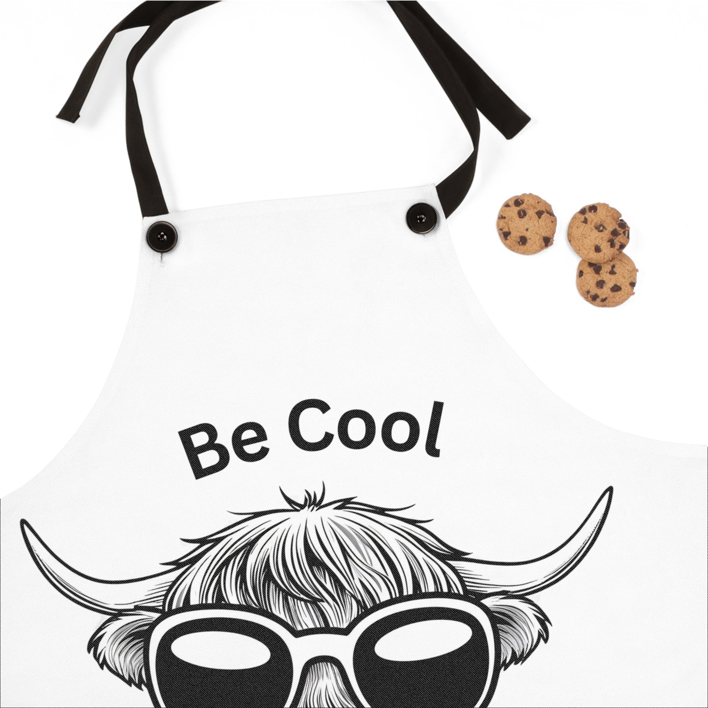 Be Cool Heifer Apron - Fun Cooking Gift, Cow Lover Apron, Baking Accessory, Kitchen Humor, Unique Hostess Gift