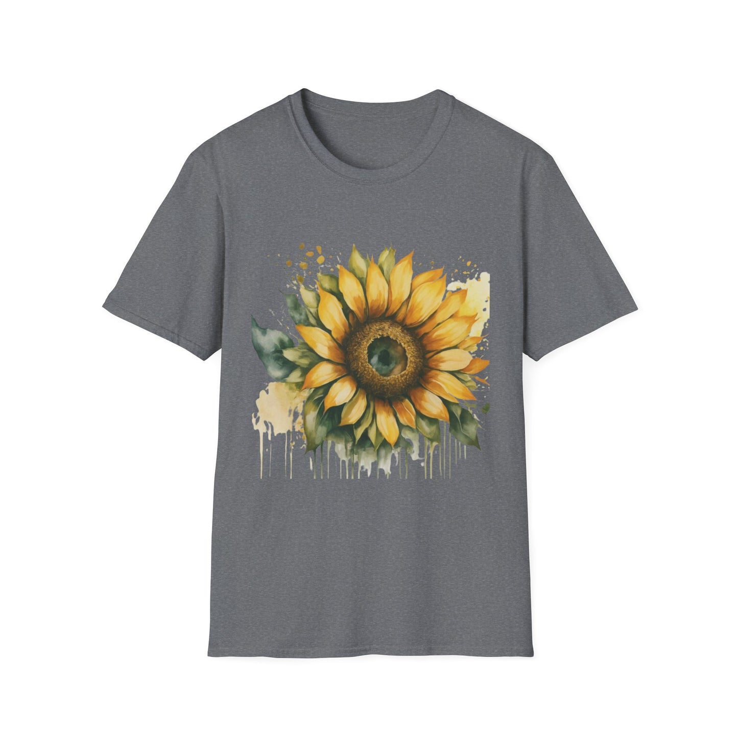 Sunflower Unisex Softstyle T-Shirt | Floral Tee for Nature Lovers, Gift for Birthdays, Summer Parties, Garden Events, Eco-Friendly Fashion