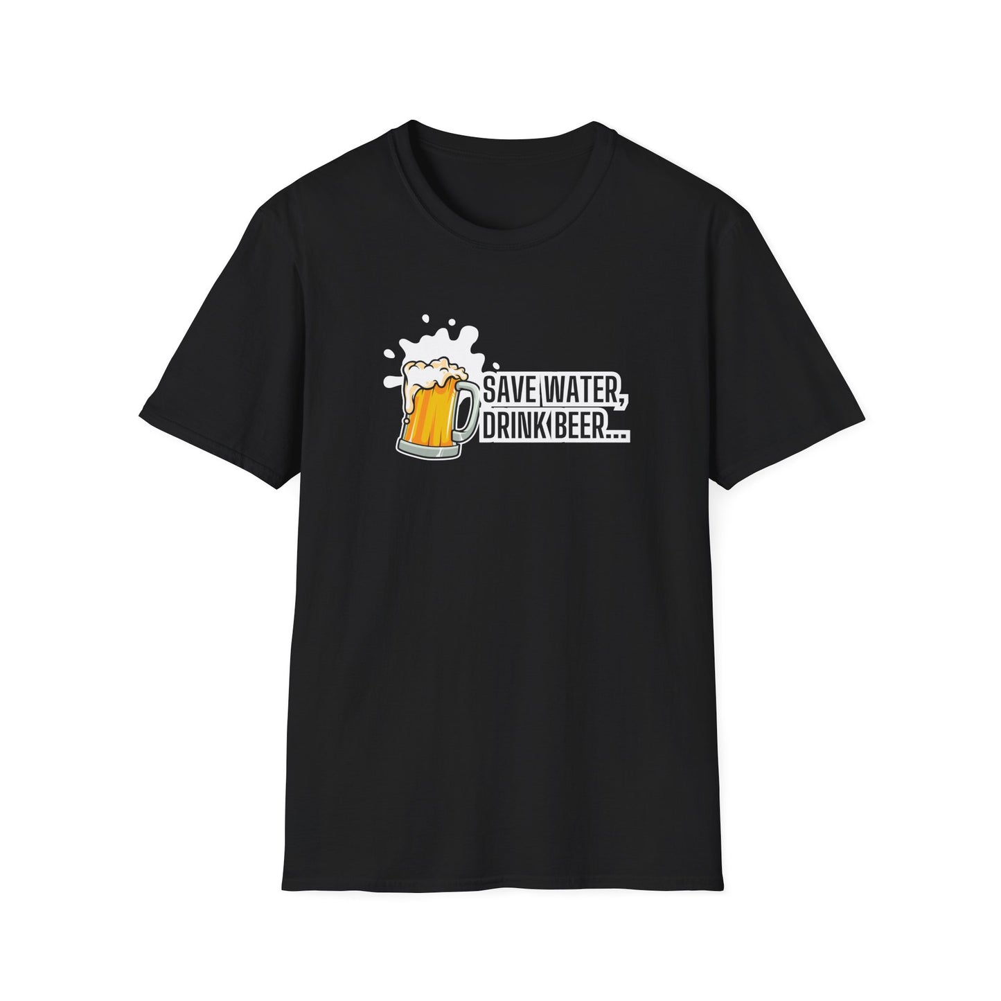 Beer Graphic T-Shirt — “Save Water, Drink Beer” Funny Brewery Shirt