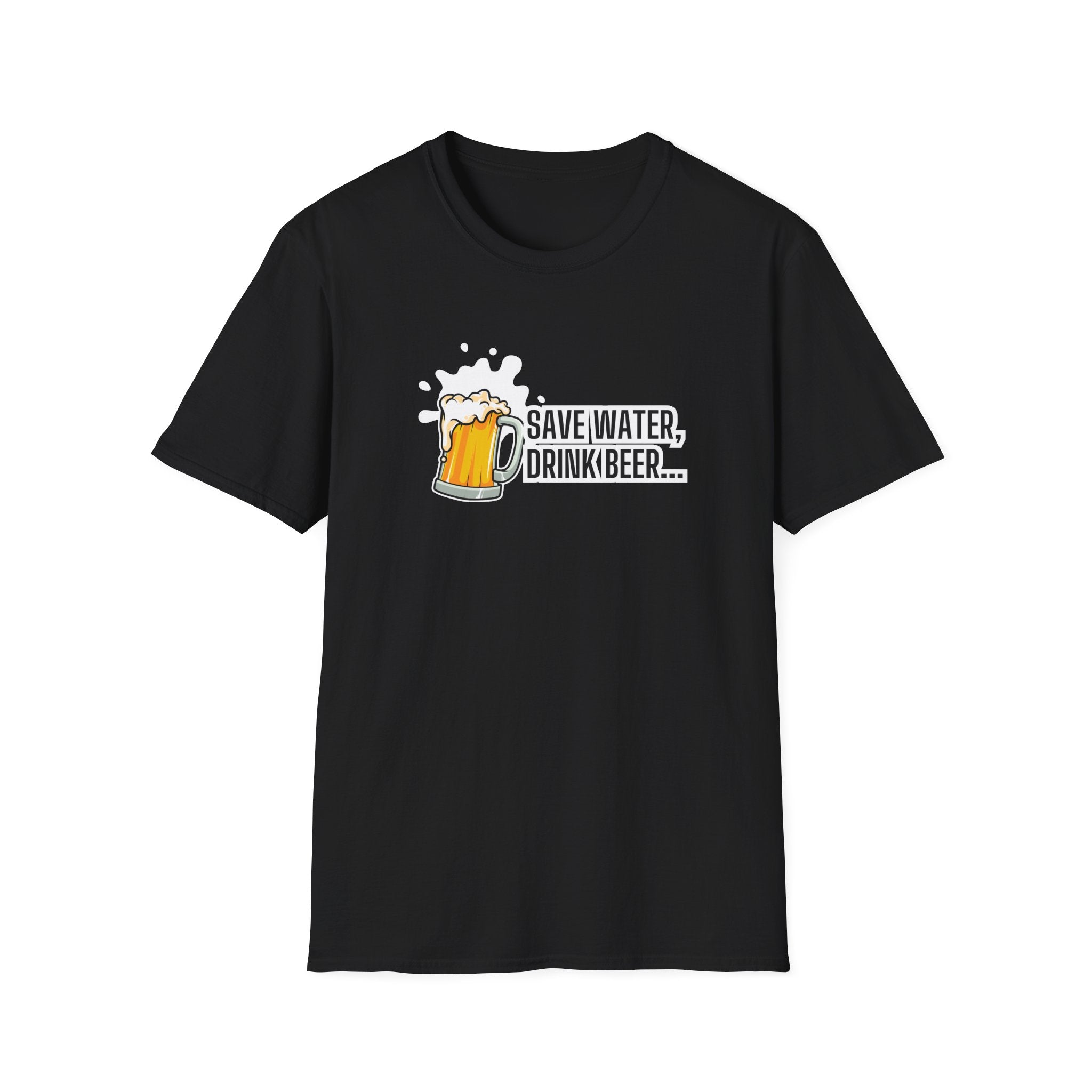Beer Graphic T-Shirt — “Save Water, Drink Beer” Funny Brewery Shirt