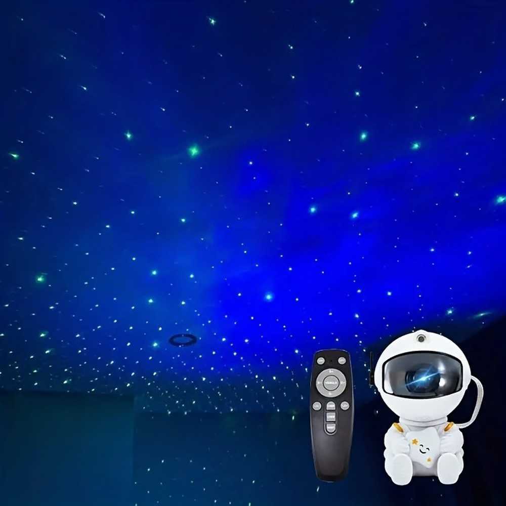 Astronaut Galaxy Projector, Star Projector Galaxy Night Light - Astronaut Light Projector, Starry Nebula Ceiling LED Lamp with Remote Control,